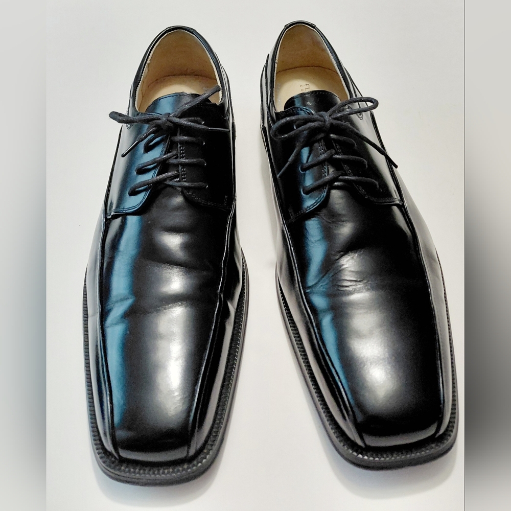 FLORSHEIM  Men's Black Leather  Lace-Up Oxford  Dress Shoes Size 11.5D